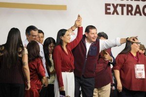 Alejandro Armenta respalda elecci&oacute;n de Ariadna Montiel como dirigente nacional de Morena