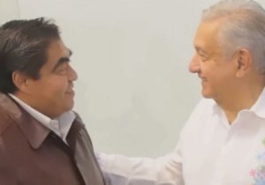 AMLO y Miguel Barbosa 