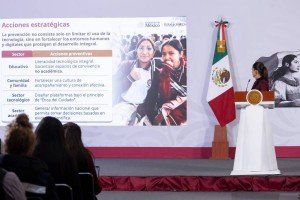 Presidenta Sheinbaum anuncia foros regionales para el uso de plataformas digitales y redes sociales en niñas, niños y adolescentes