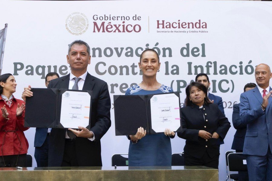 Sheinbaum y proveedores renuevan PACIC para canasta básica 910 pesos