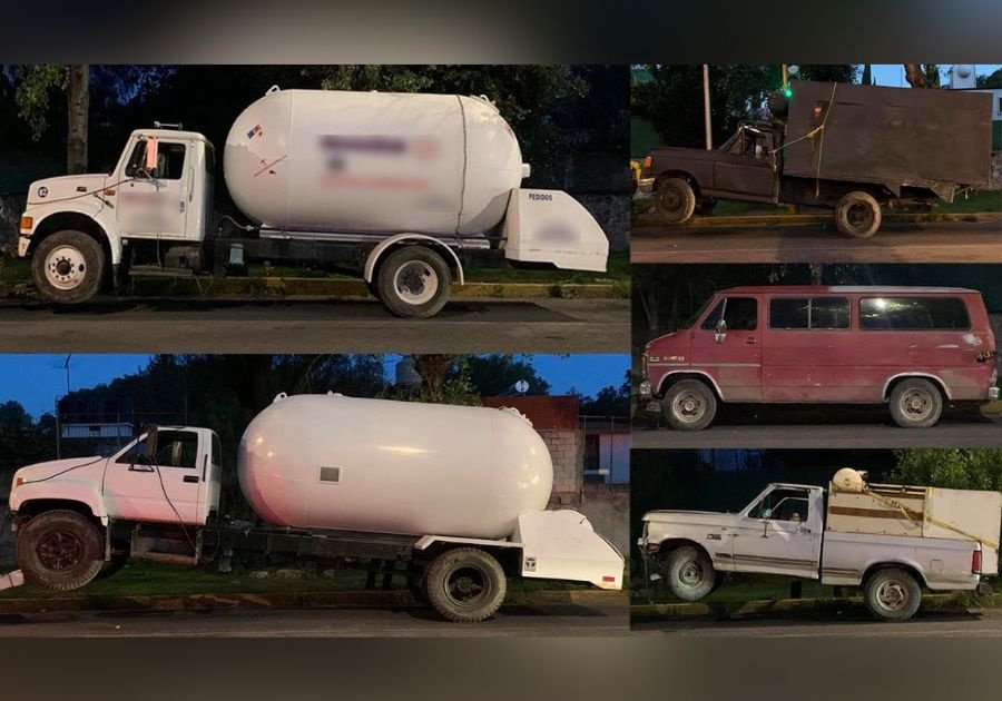 Aseguran 5 veh&iacute;culos con gas LP il&iacute;cito en Puebla capital
