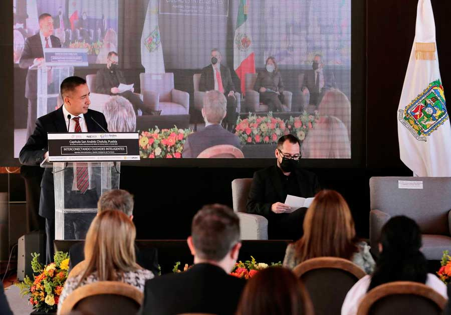 Inaugura Ebrard en San Andr&eacute;s Cholula acto previa de Cumbre del H&aacute;bitat