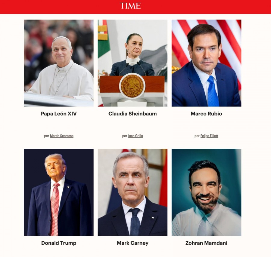 Time incluye a Claudia Sheinbaum por segundo a&ntilde;o consecutivo entre las 100 personas influyentes 2026