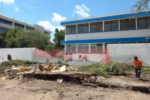 Atiende CAPCEE la reconstrucción de escuela en Puebla Capital por temporada de lluvia