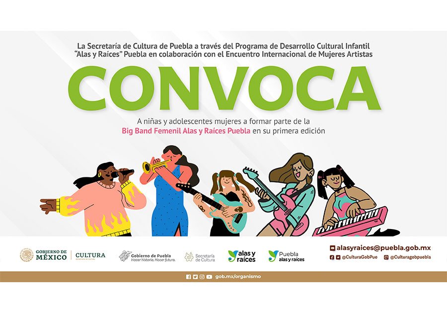 Convoca Cultura a ni&ntilde;as y j&oacute;venes a integrar la agrupaci&oacute;n &ldquo;Big Band Femenil&rdquo;