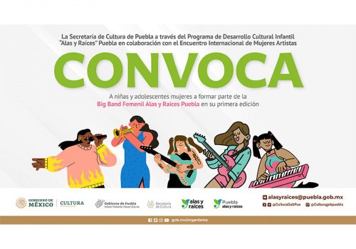 Convoca Cultura a ni&ntilde;as y j&oacute;venes a integrar la agrupaci&oacute;n &ldquo;Big Band Femenil&rdquo;