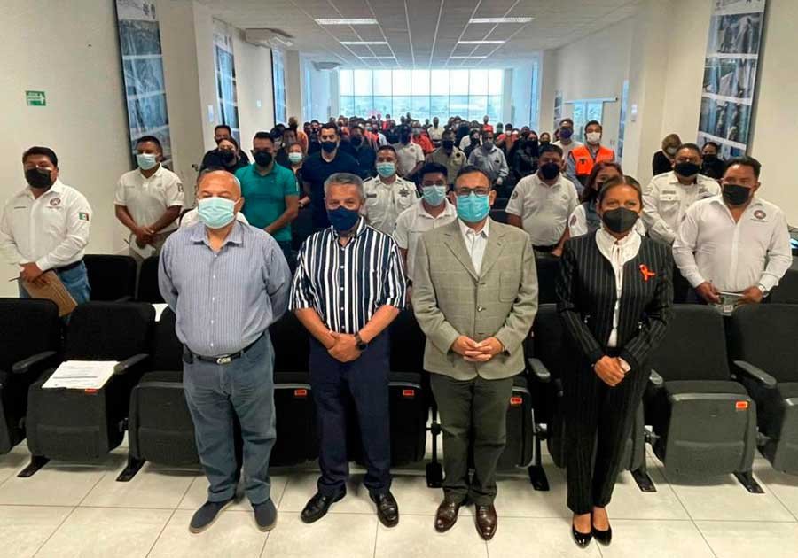 Capacita Seguridad Pública de San Andrés Cholula en materia de protección civil