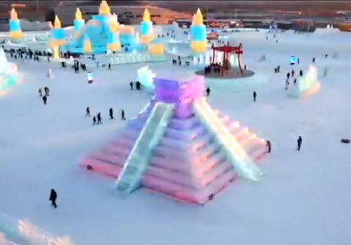 Kukulk&aacute;n pir&aacute;mide hielo 