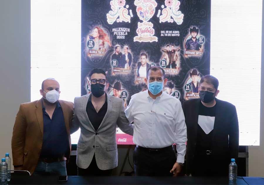 Presentan cartel del Palenque de la Feria de Puebla 2022; organizadores garantizan eventos de calidad