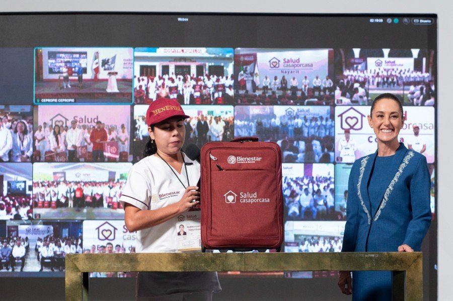 La presidenta Claudia Sheinbaum encabeza el arranque nacional del programa Salud Casa por Casa