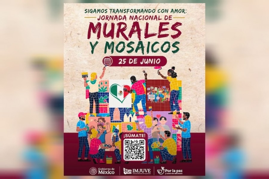Miles de jóvenes participarán en la creación de murales y mosaicos en los 32 estados del país: IMJUVE