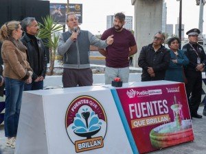 Entrega Chedraui mantenimiento integral de la fuente en el Distribuidor Vial 485