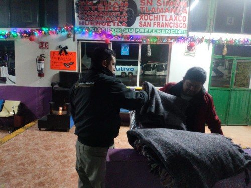 Ante bajas temperaturas Protecci&oacute;n Civil invita a poblanos a protegerse en dormitorios temporales