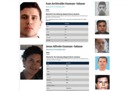 Ofrece DEA 45 mdd por cuatro narcos mexicanos