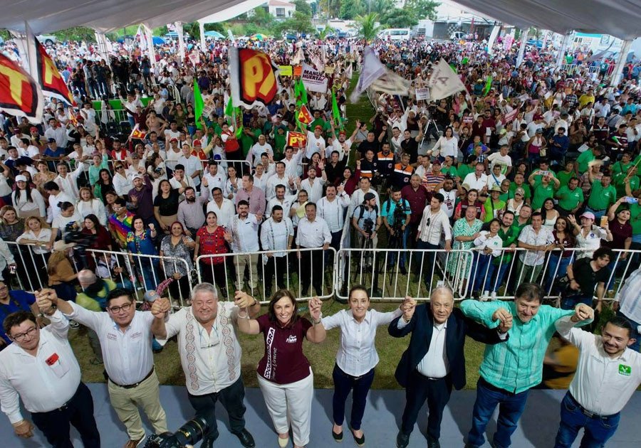Claudia Sheinbaum hace un llamado al pueblo de Veracruz para dar continuidad a la 4T