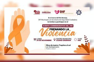 “Frenando la violencia”: actividades por la igualdad y el respeto en San Pedro Cholula