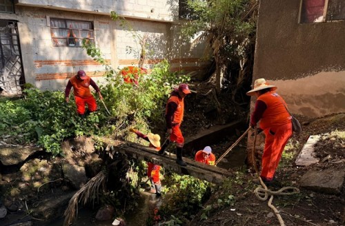 Refuerza Gobierno de Pepe Chedraui acciones preventivas ante la temporada de lluvias en Romero Vargas
