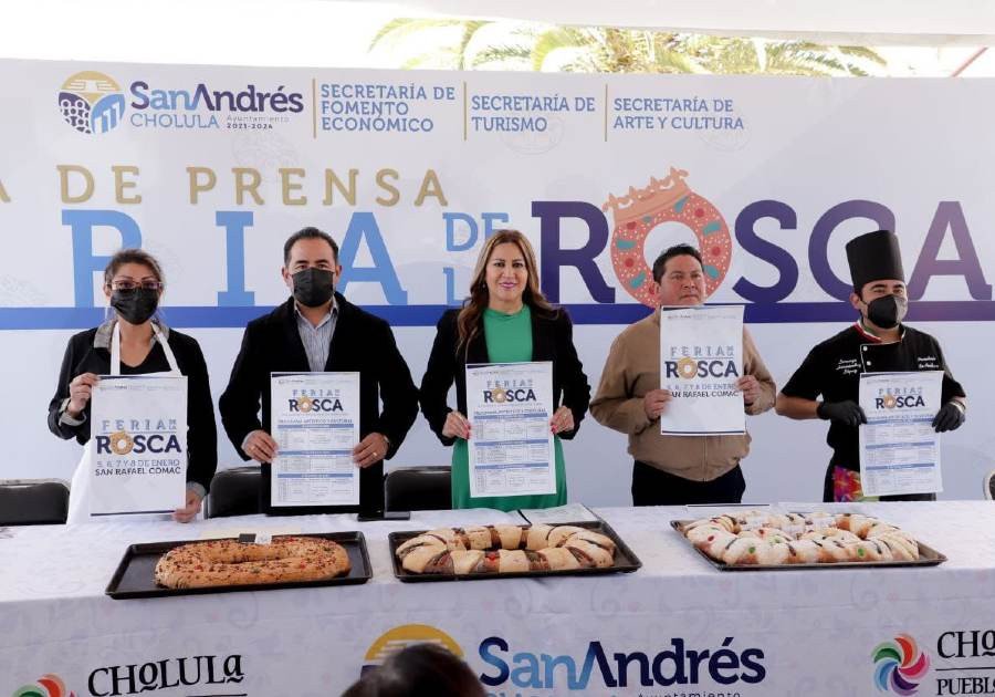 Presenta Ayuntamiento de San Andrés Cholula la Feria de la Rosca 2023