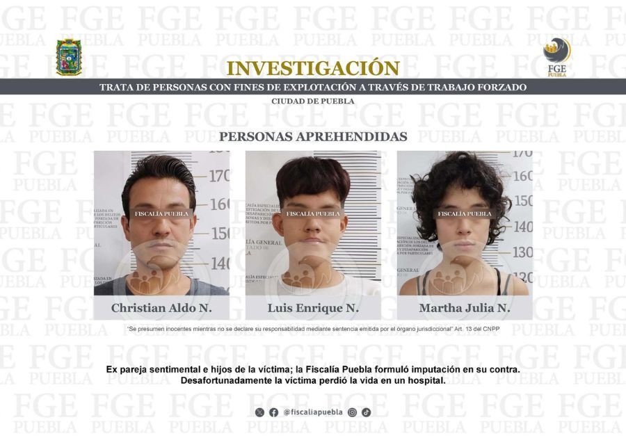Muere mujer obligada a trabajar sin pago ni comida en Puebla