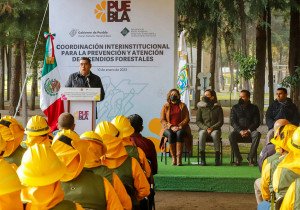 Fortalece Gobierno de Puebla estrategias para cuidar medio ambiente y combatir incendios