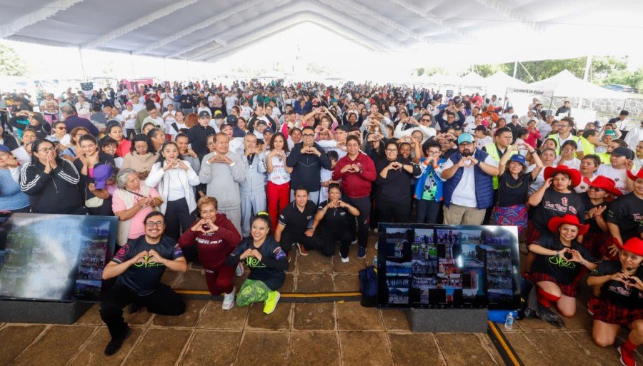 Por una vida saludable, Gobierno de Puebla organiza Primer Gran Zumbatón Estatal 2025