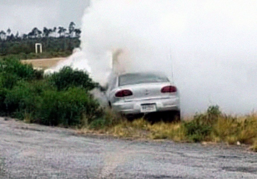 Deja cinco heridos choque contra ductos de vapor en Chignautla