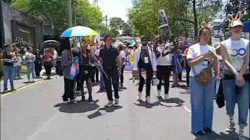Drama palestino, presente en la Marcha del Orgullo en Puebla