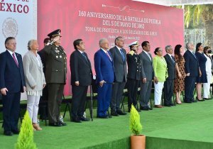 Celebra Puebla 5 de Mayo; AMLO y Barbosa Huerta encabezan Desfile Cívico-Militar