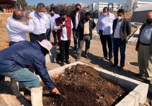 Entrega Trabajo maquinaria para actividades agroecológicas en el Instituto de Ciencias de la BUAP