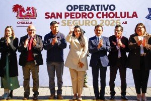 Conmemora Tonantzin Fern&aacute;ndez el D&iacute;a de la Bandera y encabeza el arranque del Operativo &ldquo;San Pedro Cholula Seguro 2026&rdquo;
