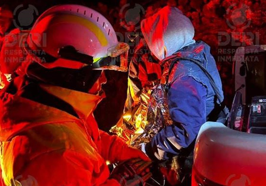 PC y SSC rescatan a hombre en La Malinche que permanecía extraviado