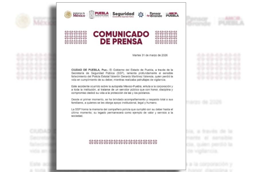 Fallece polic&iacute;a estatal en accidente sobre la M&eacute;xico-Puebla
