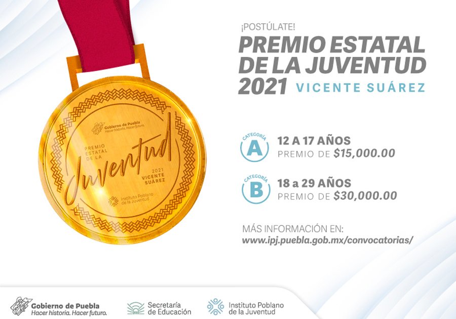 Lanzan convocatoria para Premio Estatal de la Juventud “Vicente Suárez 2021”