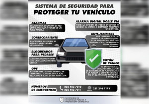Emite policía de San Andrés Cholula recomendaciones para la protección de vehículos