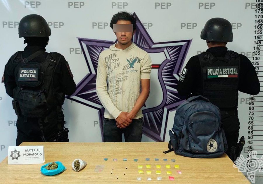 Captura SSP a presunto vendedor de droga en la capital