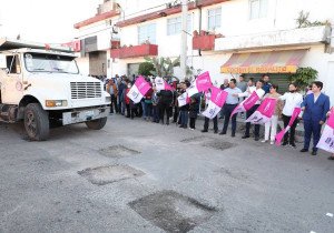 Arranca en Puebla capital el Programa de Bacheo 2023