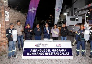 Mejora Lupita Cuautle Torres alumbrado público en San Andrés Cholula