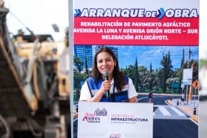 Inicia Lupita Cuautle rehabilitaci&oacute;n de La Luna, una vialidad clave para la Delegaci&oacute;n Atlixc&aacute;yotl