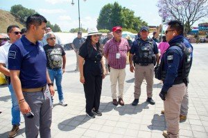 Tonantzin Fern&aacute;ndez encabeza acciones de vigilancia para garantizar saldo blanco en Cholula