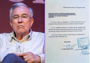 Rocha Moya pide de nuevo licencia tras duras cr&iacute;ticas hechas desde la Presidencia y la 4T