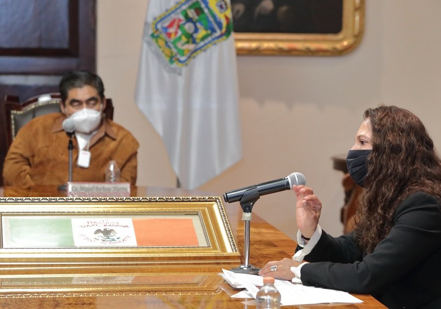 Miguel Barbosa y María Teresa Castro Corro