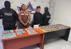 Policía Estatal detiene a dos presuntos narcomenudistas