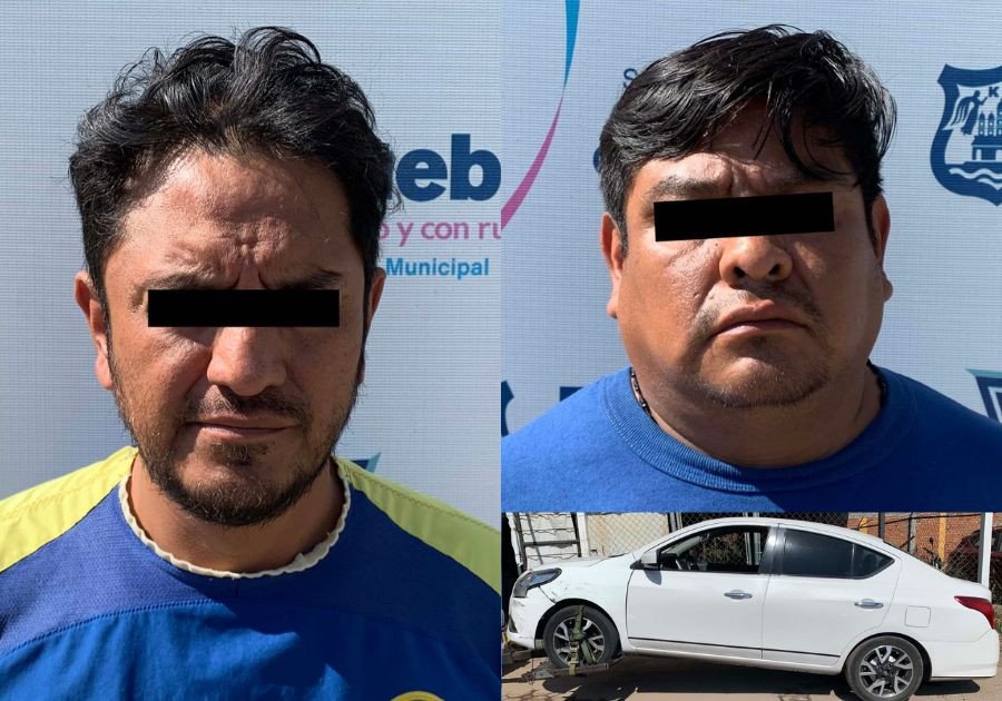 Capturan a 2 presuntos “montachoques” en Puebla capital