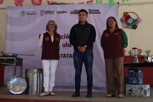 DIF Municipal de San Pedro Cholula fortalece desayunador escolar en San Crist&oacute;bal Tepontla