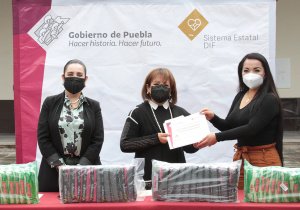 Recibe SEDIF víveres de la FGE para damnificados de &#039;Grace&#039;