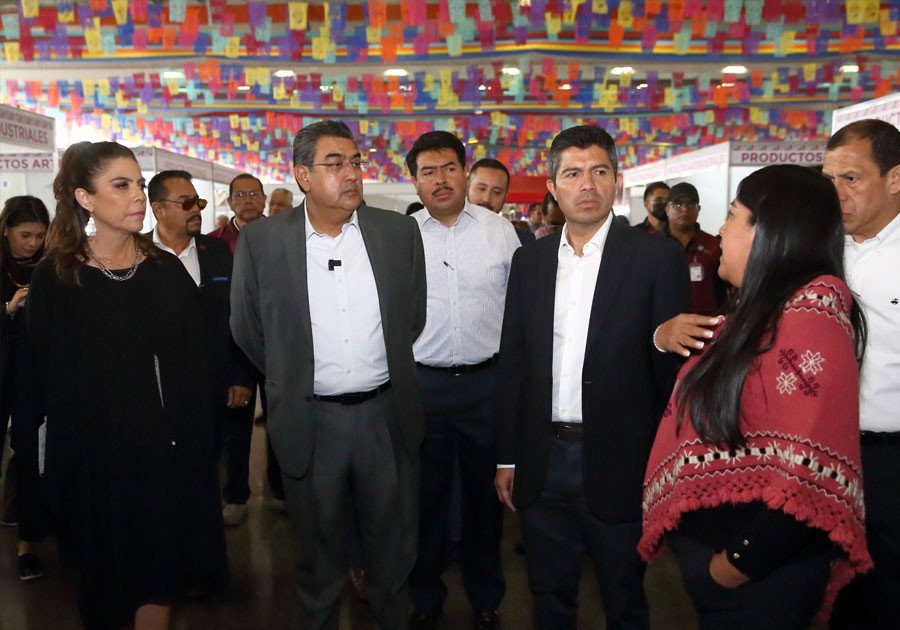Supervisa Sergio Salomón la instalación de los módulos de la Feria de Puebla 2023
