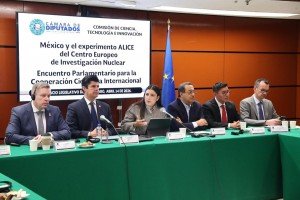 Realizan en San Lázaro el encuentro parlamentario “México y el experimento ALICE del Centro Europeo de Investigación Nuclear”