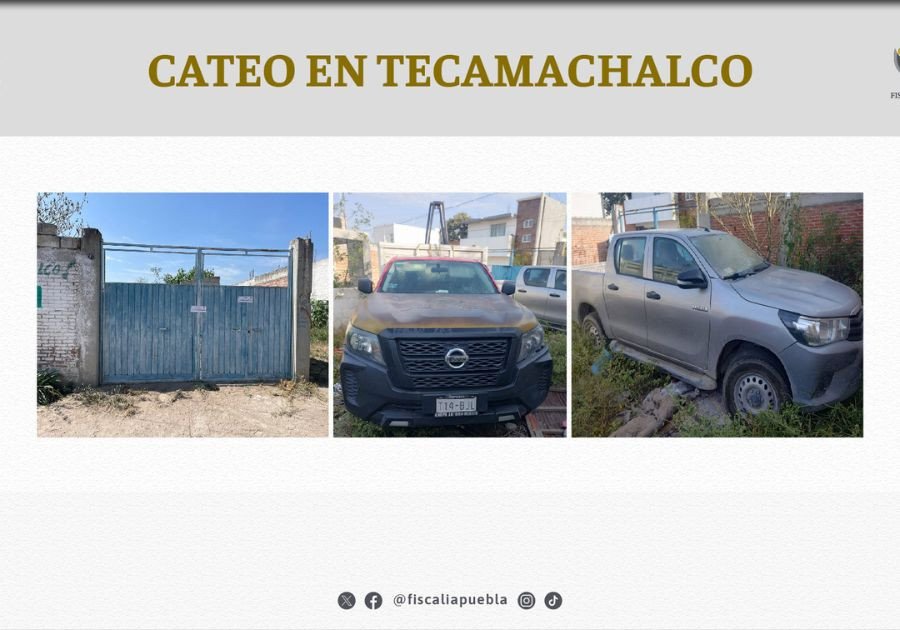 Por robo de veh&iacute;culo con mercanc&iacute;a, FGE cate&oacute; inmueble en Tecamachalco