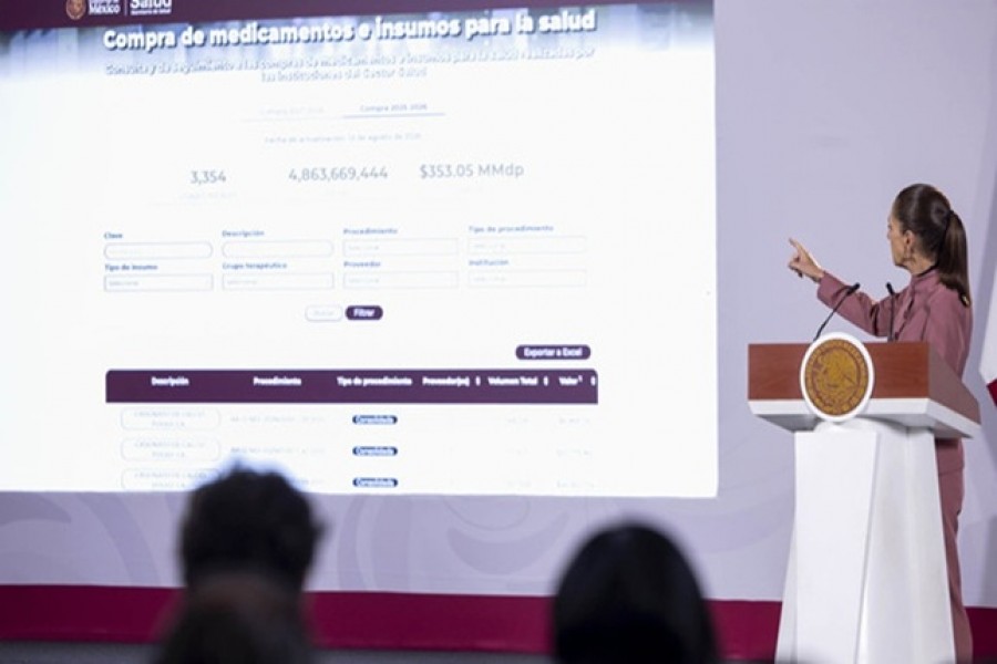 Compra consolidada de medicamentos e insumos médicos ha permitido ahorrar alrededor de 70 mil mdp, respecto al 2024: Claudia Sheinbaum