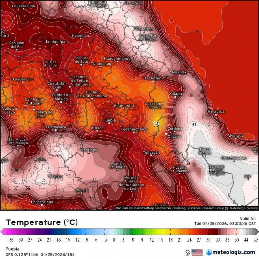 Pronostican altas temperaturas en Puebla; Protecci&oacute;n Civil refuerza medidas preventivas